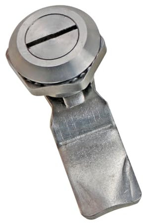 Serrure à langue en acier inoxydable triangulaire à quatre coins, noyau de verrouillage en S, serrure de poubelle extérieure, boîte de Distribution, serrure de porte d'armoire 1 pièce(MS705-D)