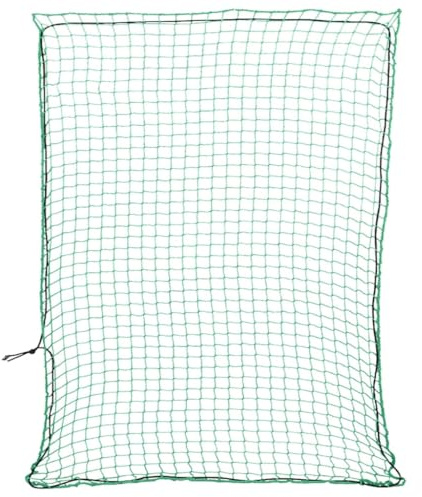 vidaXL Filet pour remorque avec Corde élastique Vert 3x2,5 m PP, Filet de Chargement, Filet de Chargement pour remorque, Couverture de remorque en Maille
