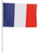 LP Divertissements Drapeau France avec Baguette 30x45cm