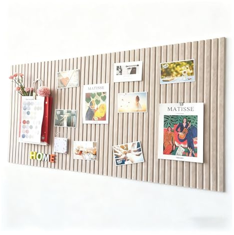 Large Felt Notice Board 60 x 40 cm - Self-Adhesive Cork with 50 Pins, Premium Notice Board for Photos, Notes and Memos; Ideal for Home, Office and School