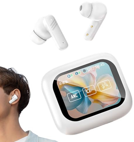 Auriculares Inalámbricos para Juegos | Auriculares True Wireless Intrauditivos | Estuche de Carga con Control Táctil Cancelación de Ruido Larga Duración de Batería,Cancelación De Ruido Para Running Ci