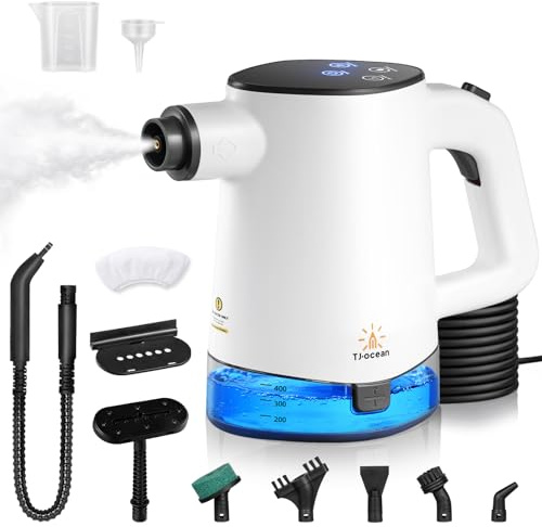 Handheld Steam Cleaner,5m Cord,15s fast heat,450ml,12 Pcs,Self-cleaning,Home Use