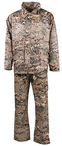 MFH Men's 2-Piece Rain Suit Black