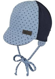 Sterntaler Baby-Jungen Schirmmütze Sonnenhut, himmelblau, 39 EU