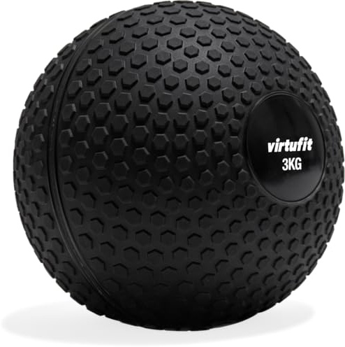VirtuFit Slam Ball - Palla da fitness e crossfit, 5 kg, colore nero, resistente, per allenamento funzionale