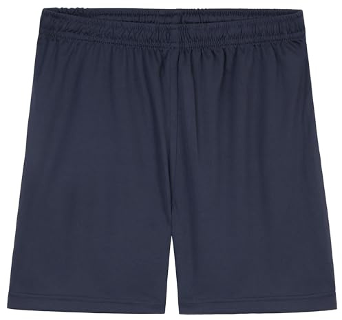 CityComfort Pantalón Corto Niño Deporte, Pantalones Cortos Gimnasio, Short Deportivo Niño Niña Escolar, Ropa Deportiva para Niños y Adolescentes 4-14 Años (Azul Marino, 13-14 años)