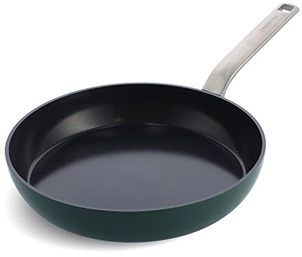 GreenPan Evolution Hard Anodized Healthy Ceramic Non-Stick 28 cm Frying Pan Skillet, PFAS-Free, Induction, Oven Safe, Pine Green