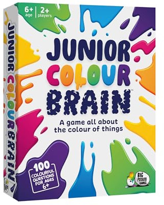 Junior Colourbrain Card Game – Fun Family Colour Quiz Game for Kids & Adults | Easy Party Card Game for Families | Smaller Box Edition