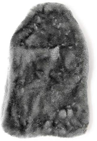 Soft Cosy Faux Fur Fabric Hot Water Bottle Cover only - for 2L (Grey) (Cover ONLY)