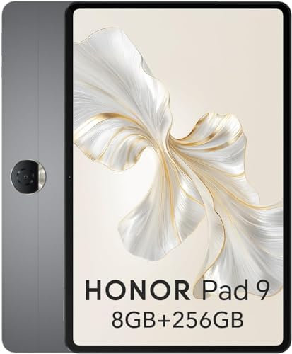 HONOR Pad 9 Tablets 8GB 256GB, 12.1 120Hz 2.5K Großer Bildschirm, 8-Lautsprecher Audio System, Snapdragon 6 Gen 1, WiFi Version, Grau