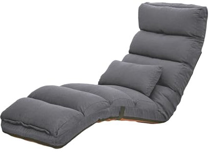 HTI living Relaxliege Maribel Velvet Grau Liegesessel