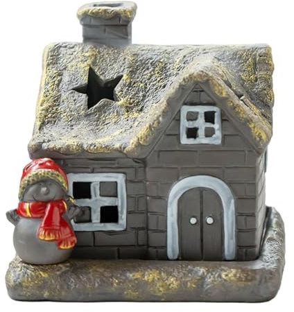 Jasaly BrûLeur D'Encens de Cabane en Rondins de NoëL, BrûLeur D'Encens de Cabane en Rondins, Porte-Encens A