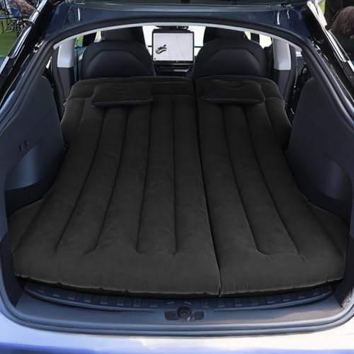Vinteky Matelas Gonflable,Matelas Pneumatique pour Voiture lit de Camping Matelas Portable épais pour La Maison,Camping Voyager pour Tesla Model Y (Noir)