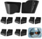 GSDGV 6 Pairs Pot Lid Holder, Wall Mount Pot Lid Rack, Self Adhesive Pot Lid Organizer, Adjustable Pan Lid Storage Rack for Home, Kitchen, Cupboard, Cabinet, Door(COLOR:Black)