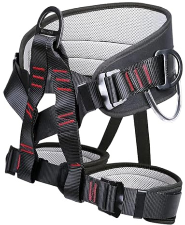 Harnais d'escalade en corde de sécurité pour l'extérieur - Kit de protection contre les chutes - Pour sauvetage d'incendie et escalade dans