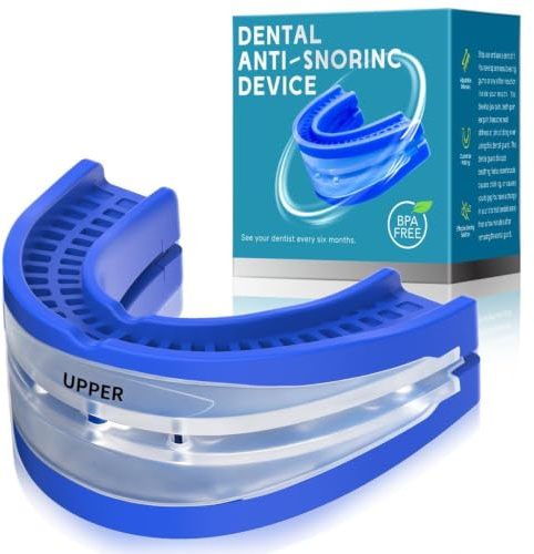Anti Snoring Devices for Sleep,Adjustable Anti Snoring Device Mouth Guard | Sleeping Snore Stopper Mouthpiece,Anti Snore Mouthpiece Device Stop Snoring Aids for Women Men (Sky Blue)
