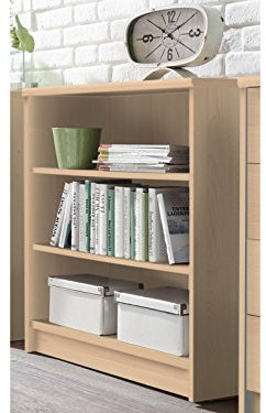 möbelando Regal Beistellregal Dekoregal Standregal Holzregal Bücherregal Büro Olli II Buche