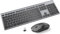 JOYACCESS Ensemble Clavier Souris sans Fil,AZERTY Clavier Souris Fil avec Batteries Rechargeables,Connexion 2,4 GHz Stable, Ergonomique Silencieuse Idéal pour PC,Ordinateur Portable-Gris foncé