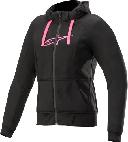 Alpinestars Motorradjacken Stella Chrome Sport Hoodie Black Fuchsia, BLACK/FUCHSIA, M