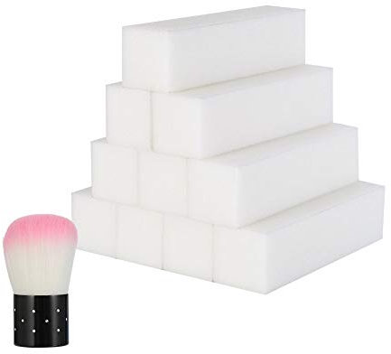 SUSSURRO 10 Stück Weiß Buffer SchleifblöCke PolierblöCke Für Nageldesign Nagelpolierblock Polierflächen Nagelfeile Block Nagelkunst ManiküRe Werkzeug