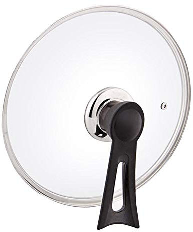 Pannlock Byte av pannlock Transparent glaskastrulllock för att passa alla sås- och stekersättningslock (22 cm)