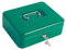 Kippen 10032V2 Geldkassette mit Münzfach, Farbe: Grün, Maße: 200 x 160 x 90 mm.