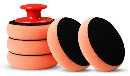 Polishing Sponge with Handle Polishing Sponges Polishing Set Hand Polishing Sponge Car Set, Microfibre Hand Polishing Sponge, Paint Cleaner, Car Polishing Sponge/Car Sponge/Polishing Pad