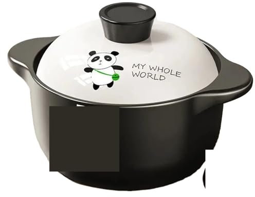 UBOHUZ Casseruola Stufato Pentola Casseruola Pentola in Ceramica Resistente alle Alte Temperature Pentola Fornello Elettrico A Gas for Pentole di Coccio da Cucina per Brasare, Stufare(1L)