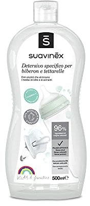 Suavinex Detersivo Specifico Per Biberon E Tettarelle Con Enzimi Naturali - 500 Ml