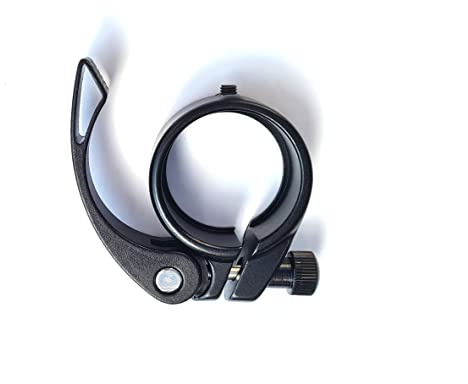 Selle de vélo en aluminium Pince avec blocage rapide Saddle Clamp 38,1 mm, noir