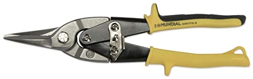 Cisaille à double levier de lame forgée, corps en acier. Poignées ergonomiques isolées. Convient pour la découpe de feuilles d'aluminium et de tôle de 1,5 mm.