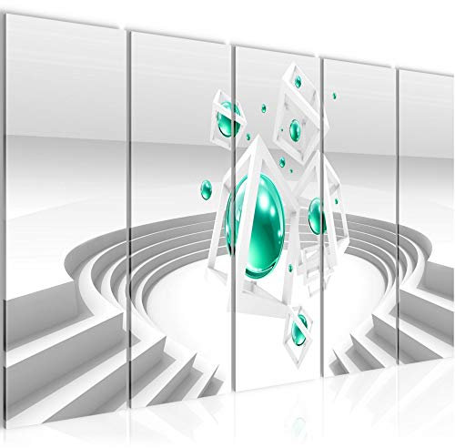 Runa Art Peinture 3D Abstrait Impression sur Toile intissee Decoration Murale Salon Chambre 010956a