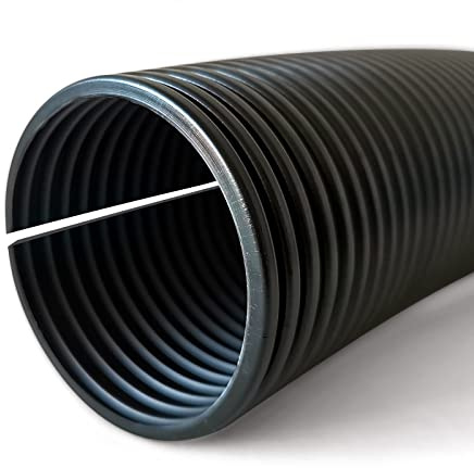 Wellrohr 5, 10, 25 oder 50 Meter Wellschlauch Isolierrohr Kabel Schutz Rohr Leerrohr (25m Meter, 50 mm innen / 53 mm außen - geschlitzt)