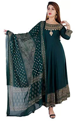 kurta för kvinnor med dupatta festkläder traditionell indisk designer Anarkali Kurti