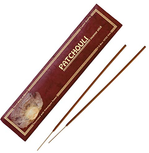 Bodhi® Premium Patchouli Räucherstäbchen, aus Nepal, 100% natürlich & Bio,15 stück