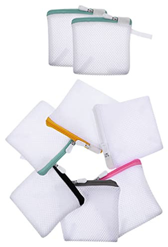 OKUMEYR 8 Stück Mini Wäschenetz Für Waschmaschine Polyester Waschbeutel Für Delikate Unterwäsche Socken Perfekt Für Reisen Und Hausgebrauch