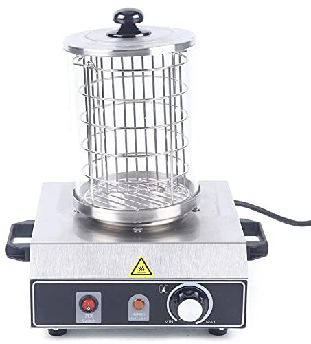 WOLEGM Chauffe-saucisses, 220 V 350 W Chauffe-saucisses Hot Dog Appareil électrique commercial Chauffe-saucisses en acier inoxydable pour un usage commercial à la maison, 0~85 ℃