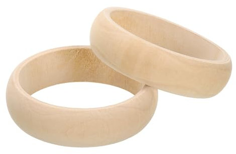 METALLIXITY Holzarmreifen (83mm/3,27 Zoll) 10 Stück, Unvollendeter natürlicher runder Holzring handgefertigt - für DIY-Projekte, Schmuckherstellung und Wohnkultur