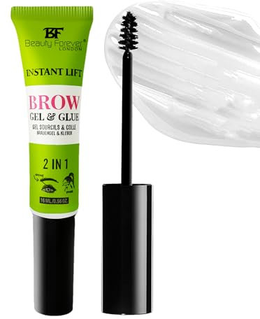 Beauty Forever Brow Gel and Glue, Eyebrow and Edges Styler, 16ml each, Pack of (1)
