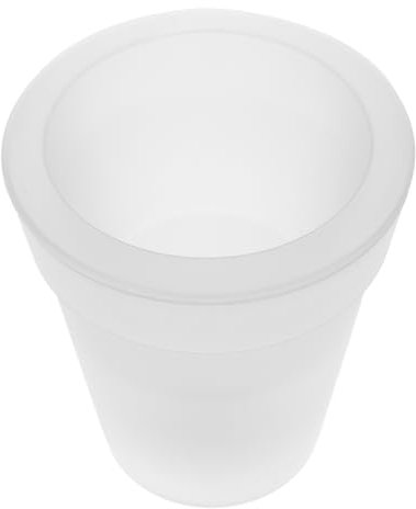 Chic Outdoor Pot Lamp White ABS Solar LED Flowerpot