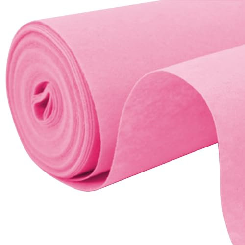 Liyadolaam Hochzeits-Gangläufer, rosafarbener Event-Zeremonien-Teppich, 2 mm dick, verschleißfester Gehweg-Läufer, Teppichrolle für Hochzeitsfeiern, Weihnachtsdekoration, zuschneidbar(1x10m)