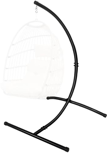 GOUTIME Hammock Chair Stand Only, C-Type Steel Frame, Max Load 350 LBS | For Hanging Egg Chair, Rattan Swing Seat