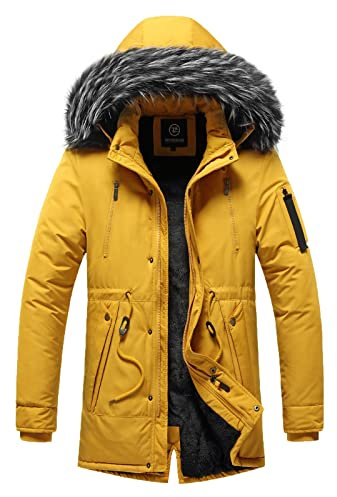 Giubbino Uomo Inverno - Giacca Invernale Uomo Cappuccio Staccabile con Pelliccia Morbida Giacca a Cardigan Elegante per Autunno e Inverno Tinta Unita Slim Fit Calda e Funzionale