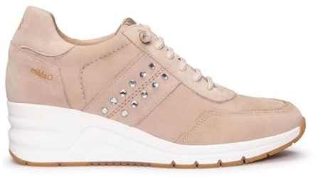 miMaO Baskets à Talon compensé en Daim ROSÉ, EU 39