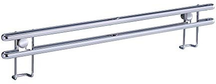 WENKO Messerleiste Style - Messer-Halter, Edelstahl rostfrei, 40 x 3.5 x 1.5 cm, Silber glänzend