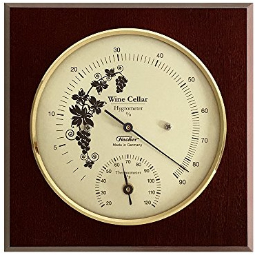 Wine Cellar Hygrometer & Thermometer 140 x 140 mm, 1225HT-22Fv2 °Fahrenheit-Version