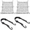 2pcs Filet Moto, Filet Araignée Moto +2pcs Tendeur Velo Porte Bagage avec Crochet pour Vélo Moto Net Moto Filet Transport pour Fixer Casque Bagage Sac (Noir)