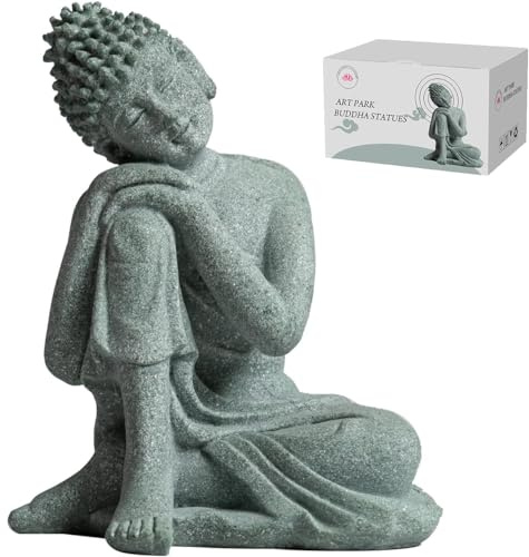 Little Buddha Statue for Home - Handmade Stone Meditation Sitting Buddha Figurine, Buddah, Buda, Budda, Baby Buddha Statue Indoor/Outdoor, Buddha Decor & Gifts, Buddhas, Buddha Sculpture