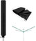 Rotary Washing Line Cover Waterproof Universal Fit with Zip Rotary Line Cover Can Be Used as Parasol Cover | Weather Resistant and Great Protection for Garden Dryer and Airer (Black)