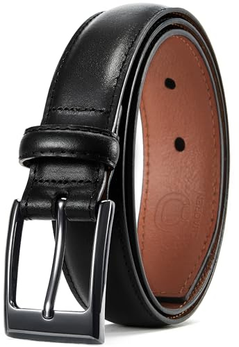 CHAOREN 3cm Ledergürtel Herren, Gürtel Herren Leder für Business und Formelle Anlässe, Anzuggürtel Perfekter zu Männer Businessschuhe